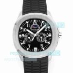 Swiss Replica Patek Philippe Aquanaut Luce 5261 Black Dial Annual Calendar Watch 